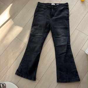 Kensie Jeans Vintage Luxe Black Denim Flare